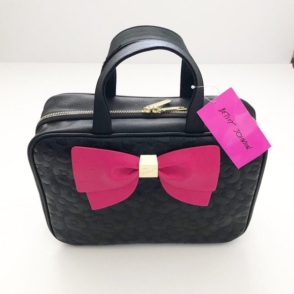 NWT Big Betsey Johnson Makeup Travel Toiletry Bag - Picture 2 of 7